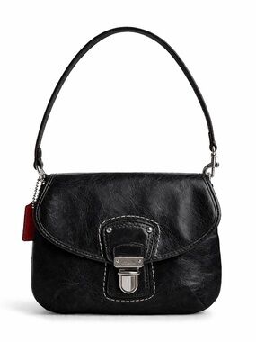 Coach Poppy Distressed Italian Leather Wristlet
